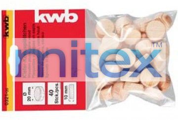 Пробка kwb 30 мм деревянная, 10 штук